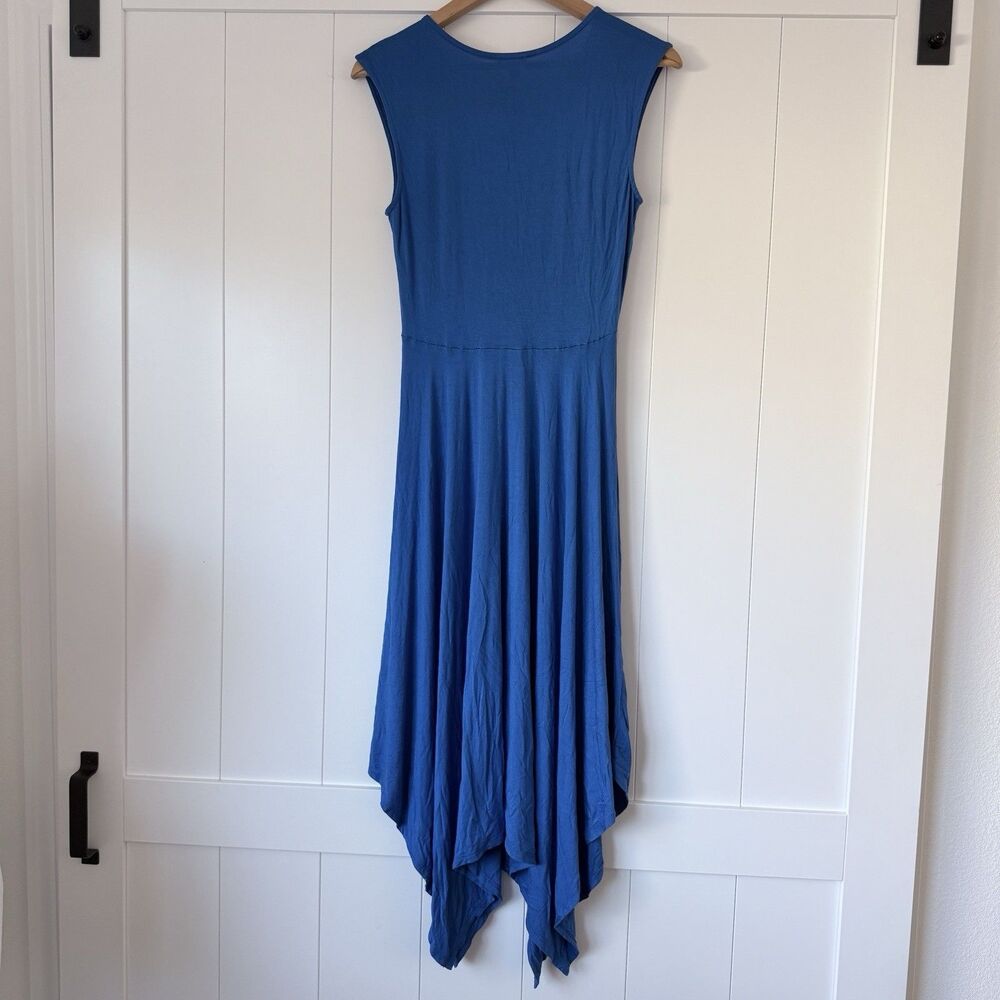 Embroidered Applique Midi Dress Spense Sz S Boho Whimsigoth Lagenlook 80s Style - Picture 14 of 16